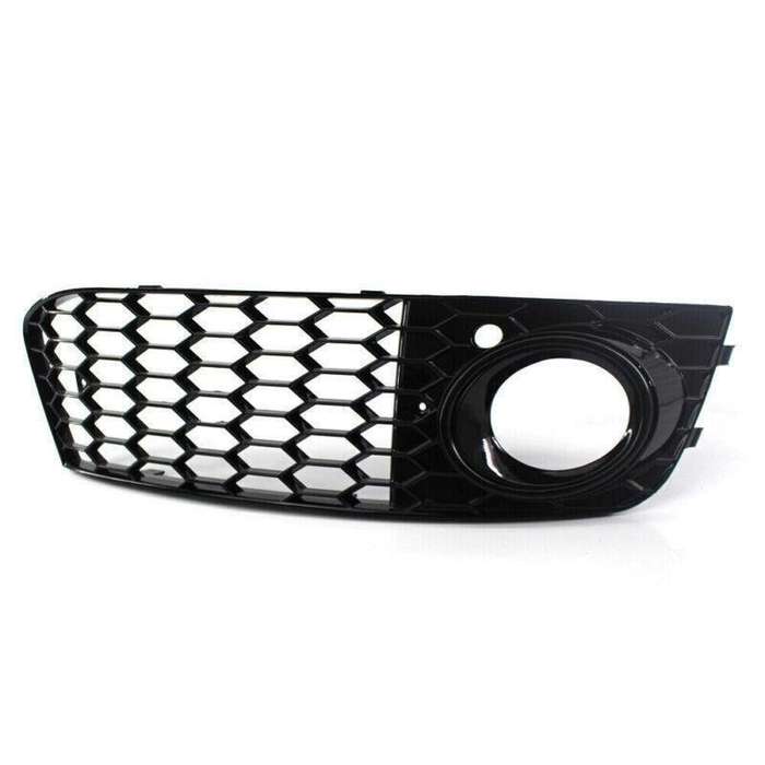 For 2009-11 AUDI A4 B8 BASE HONEYCOMB Front BUMPER FOG LIGHT GRILLE COVER BLACK
