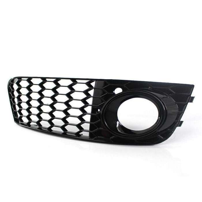 For 2009-11 AUDI A4 B8 BASE HONEYCOMB Front BUMPER FOG LIGHT GRILLE COVER BLACK