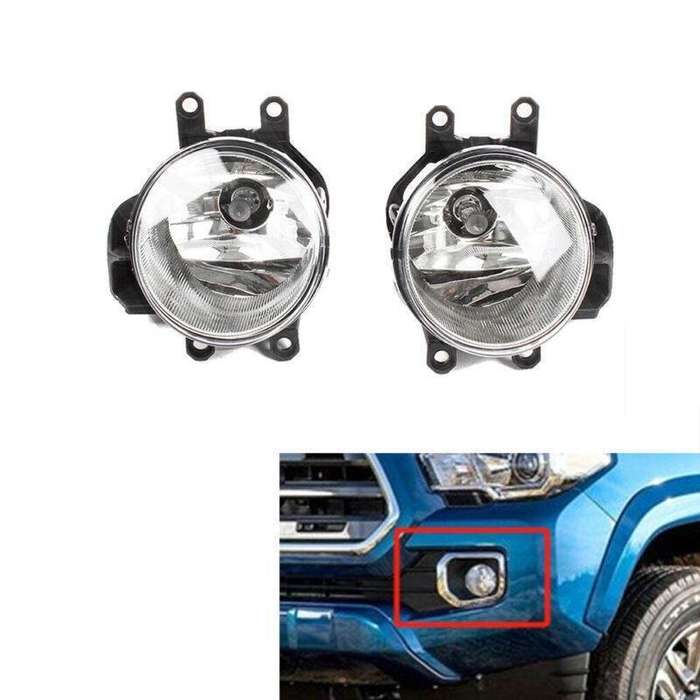 Front Bumper Halogen Fog Light Driving Lamp For Toyota Tacoma 2016-2021 Pair