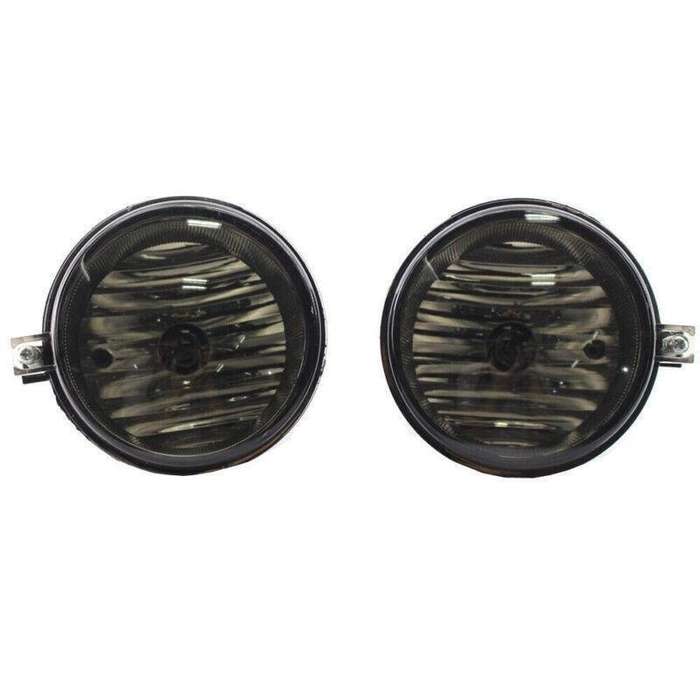 Pair of Smoke Fog Light With Bulbs Fits 07 Compass Sebring Caliber 06-09 Charger