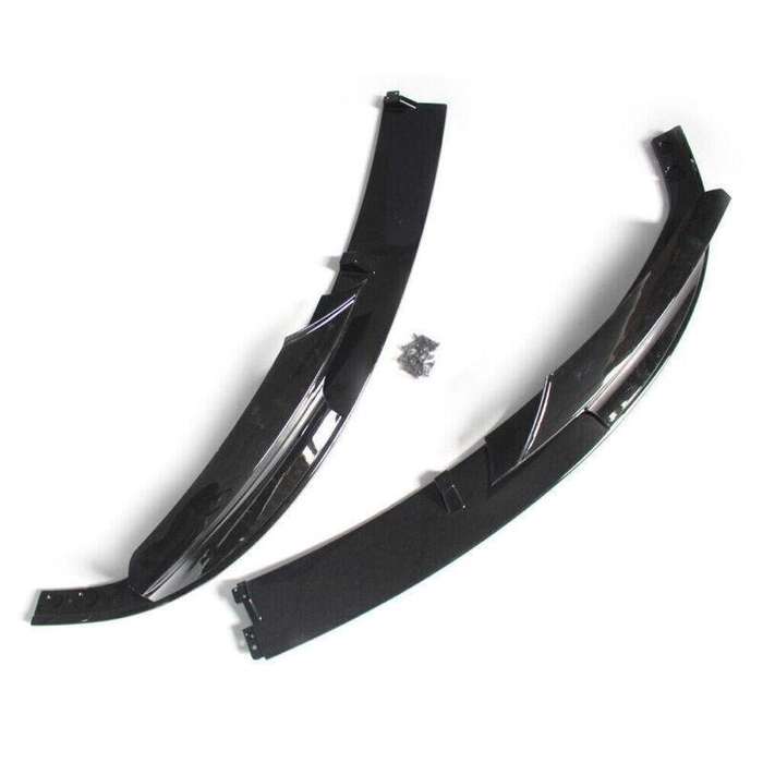 Pair of Front Lip Chin Bumper Body For BMW F30 M-Sport 12-18? Gloss Black Style