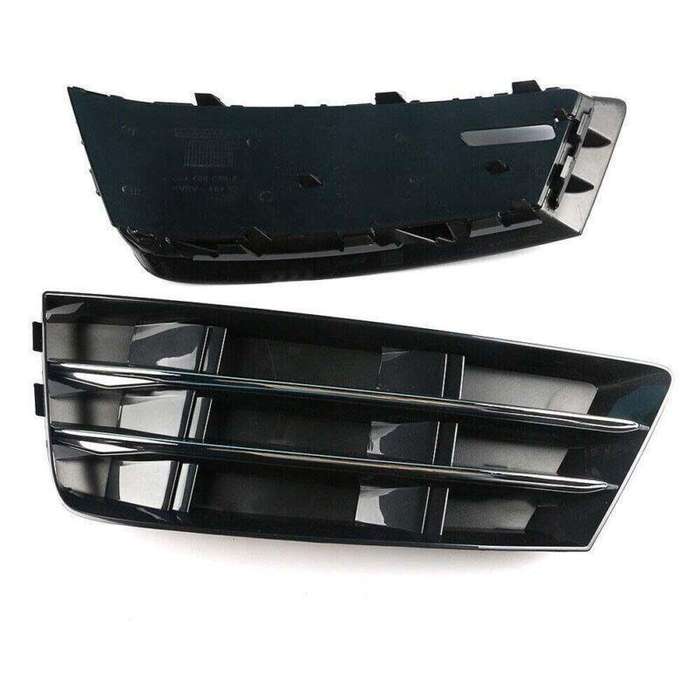 Front Bumper Fog Light Grille Cover Lower For Audi A4 B9 2016-2018 2017 Pair