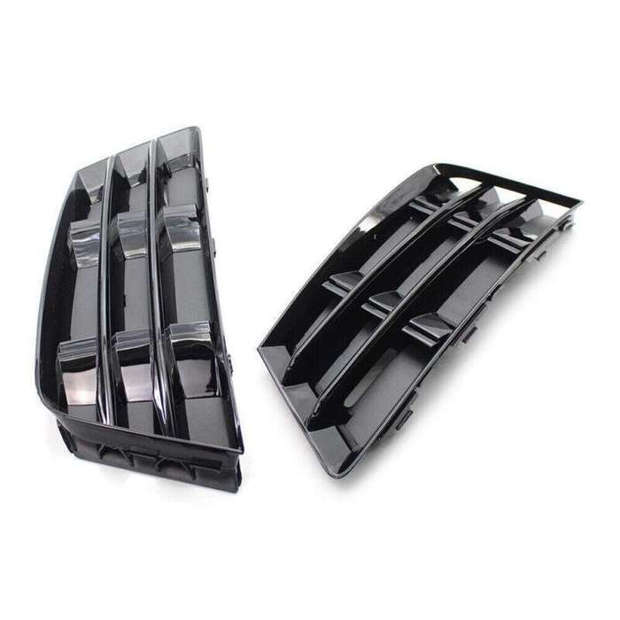 Front Bumper Fog Light Grille Cover Lower For Audi A4 B9 2016-2018 2017 Pair