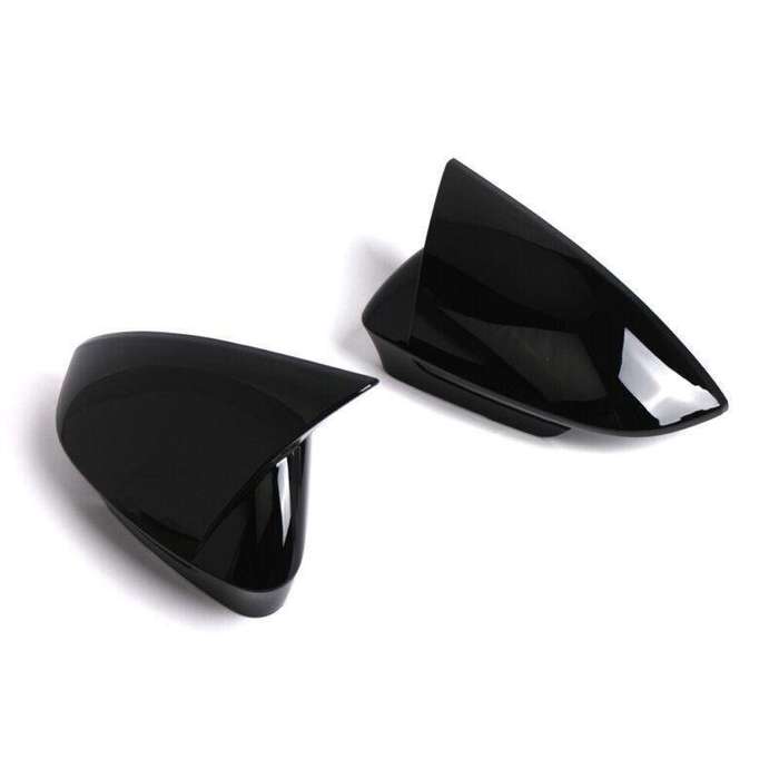 2pcs Rear View Wing Mirror Cover Caps For VW ID.4 VW ID.5 2021-2024 Gloss Black