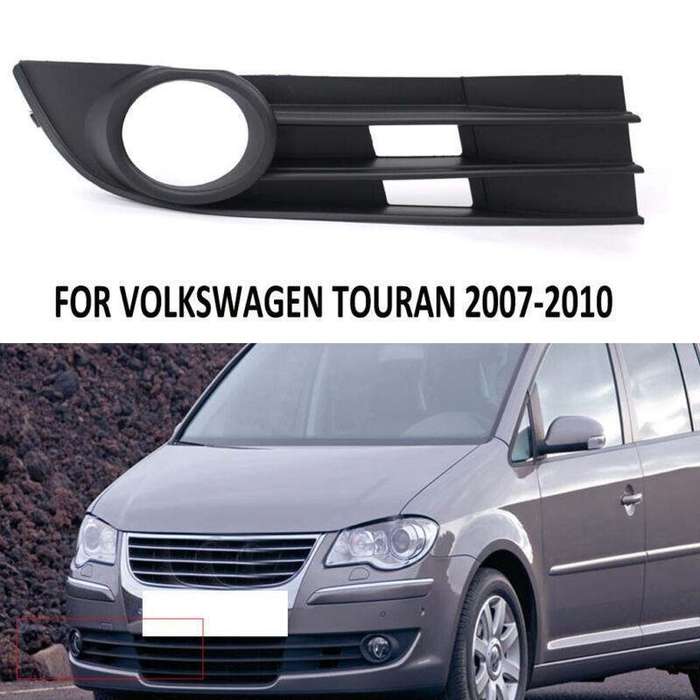 Front Bumper Fog Light Grille Cover with Hole For VW Touran 2007-2010 Right
