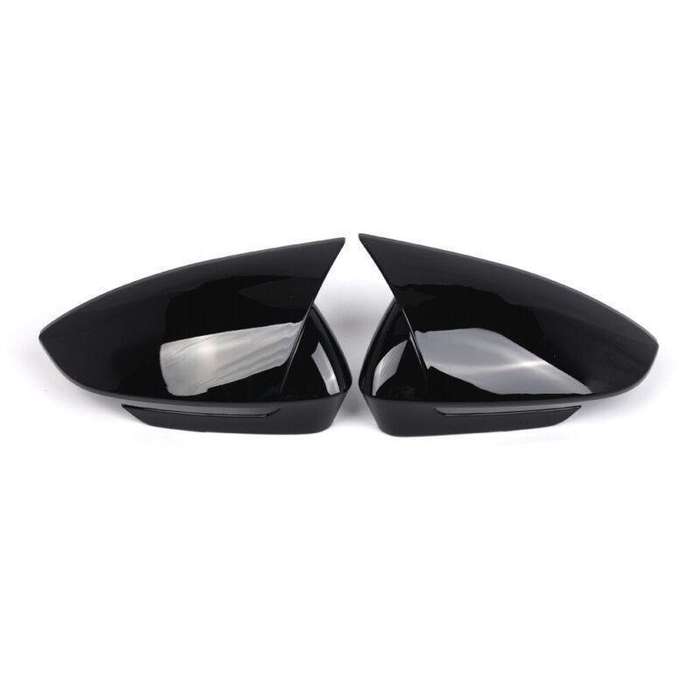2pcs Rear View Wing Mirror Cover Caps For VW ID.4 VW ID.5 2021-2024 Gloss Black