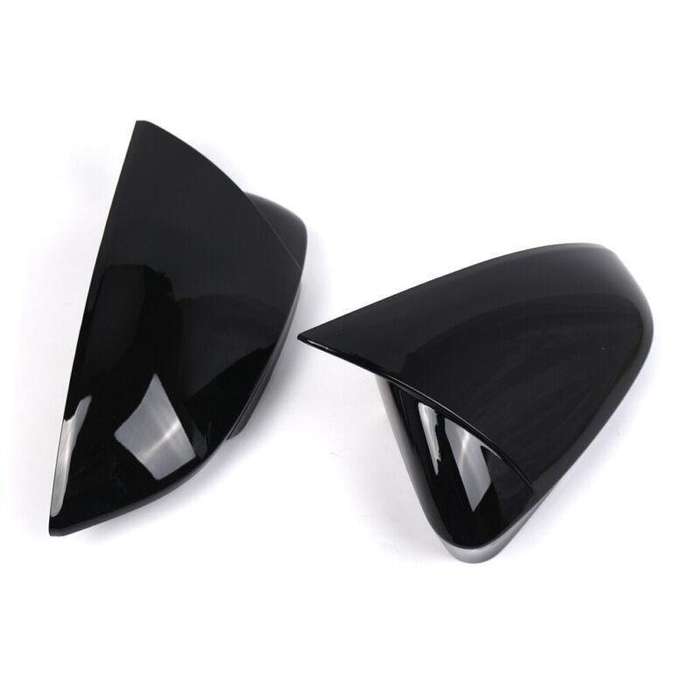 2pcs Rear View Wing Mirror Cover Caps For VW ID.4 VW ID.5 2021-2024 Gloss Black
