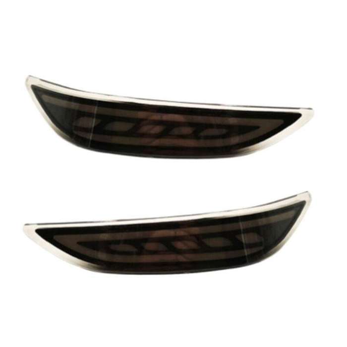 Smoked Rear Brake Taillight Bumper Reflector Light For Honda City 15-19 Pair B