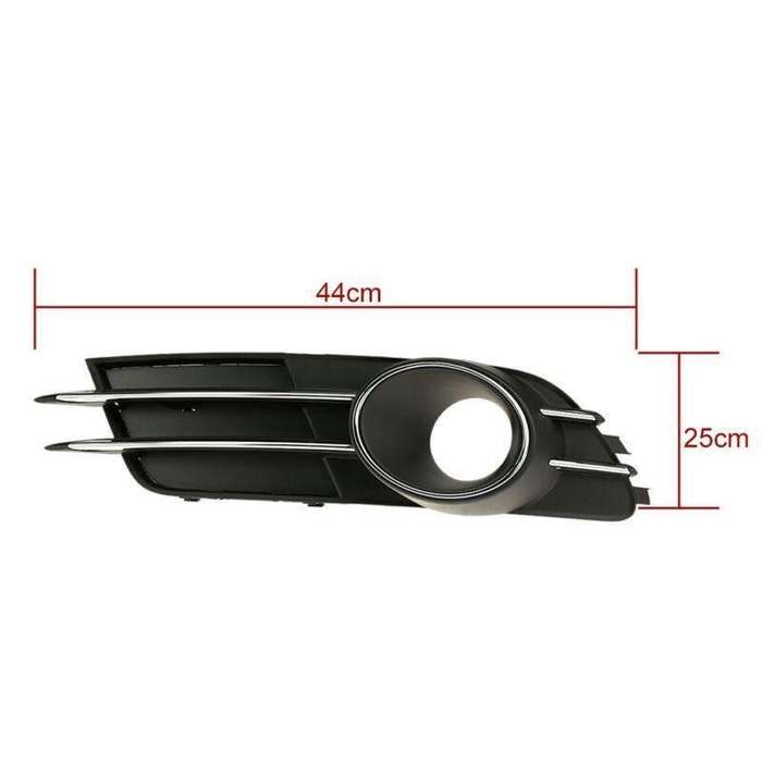Pair Car Lower Bumper Grille and Fog Light Decoration fit for Audi A6 C7 12-14
