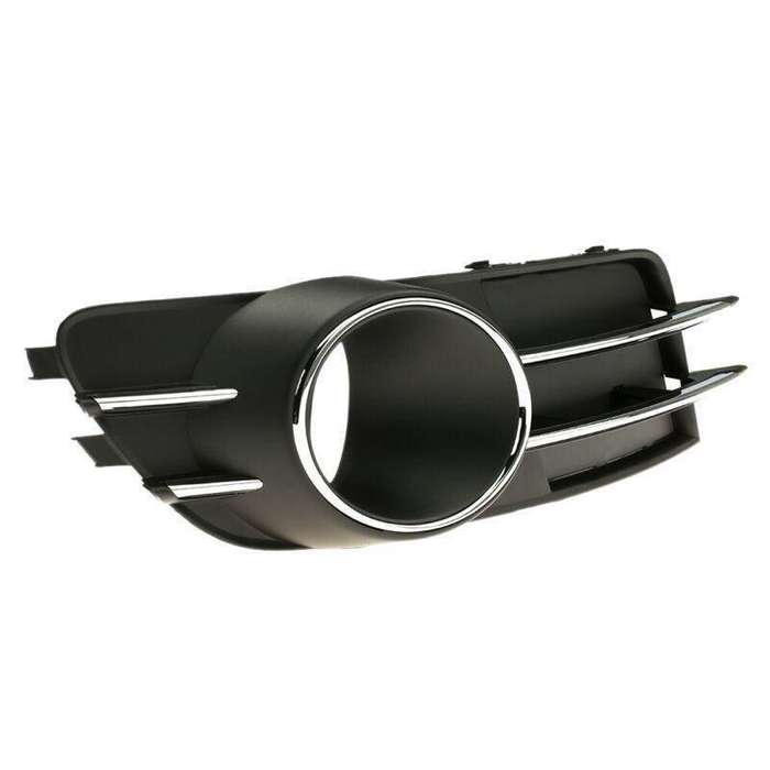 Pair Car Lower Bumper Grille and Fog Light Decoration fit for Audi A6 C7 12-14