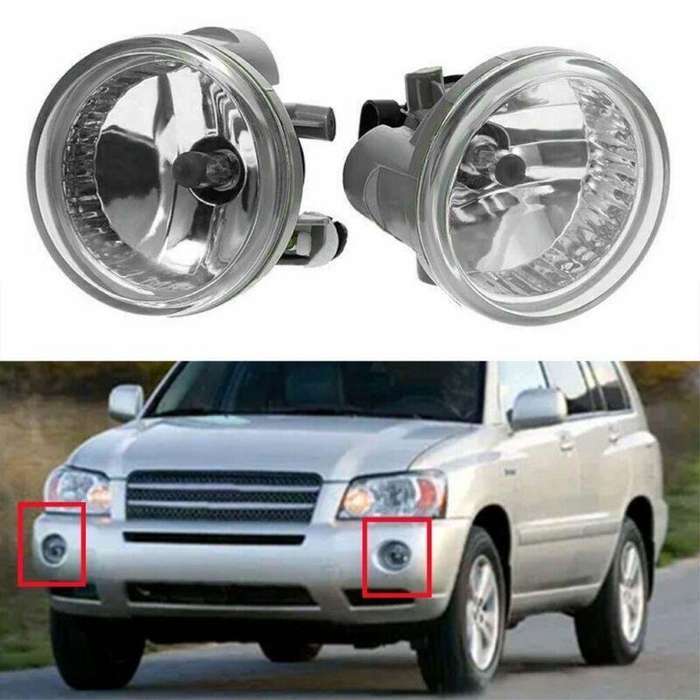 Fits For Toyota Highlander 2004-2007 1 Pair Front Bumper Fog Light Driving Lamps