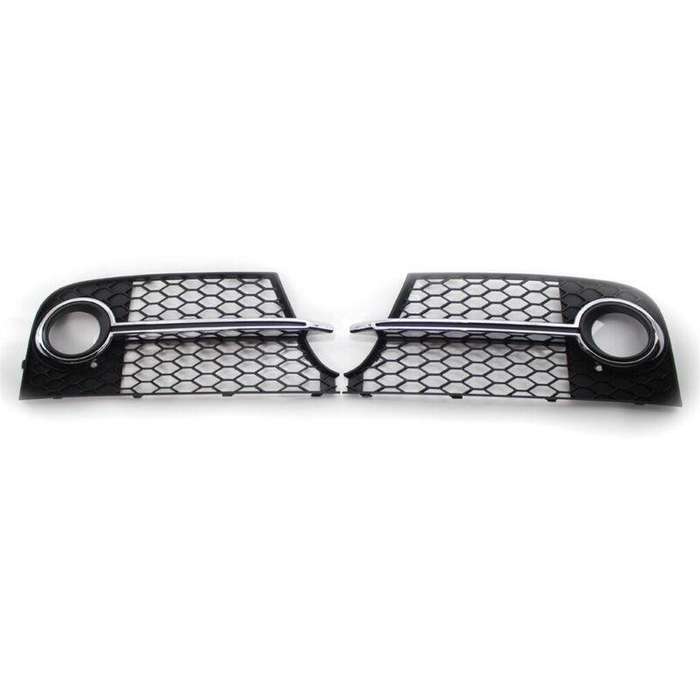 2x Bumper Honeycomb Mesh Fog Light Grilles For Audi TT MK2 S-LINE TTS 2011-2014
