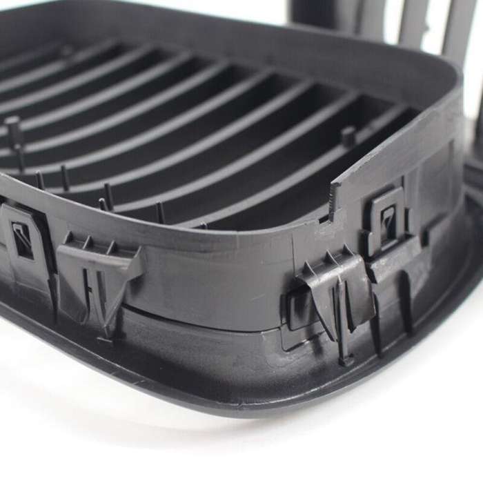 2x ABS Matte Black Front Kidney Grille fit for BMW E39 5 Series 1999-2003