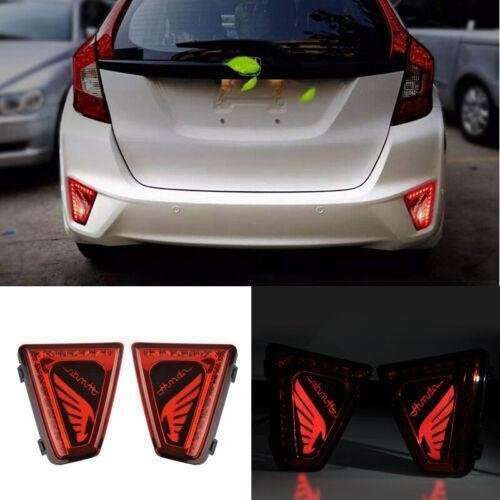 Led Rear Bumper Fog Light Brake light Reversing For Honda Fit Jazz GK5 2014-2017