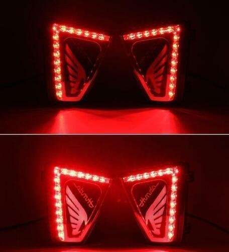 Led Rear Bumper Fog Light Brake light Reversing For Honda Fit Jazz GK5 2014-2017