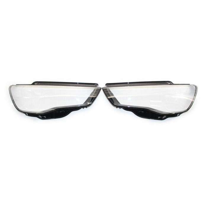 For 2013 2014 2015 2016 Audi A3 Pair Clear Headlamp Headlight Cover Lens Shell