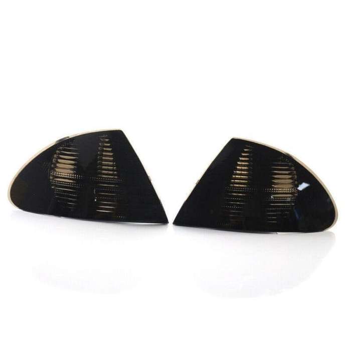 L&amp;R Side Turn Signal Black Corner Light Lamp fit 1998-2001 BMW E46 4 Door Sedan