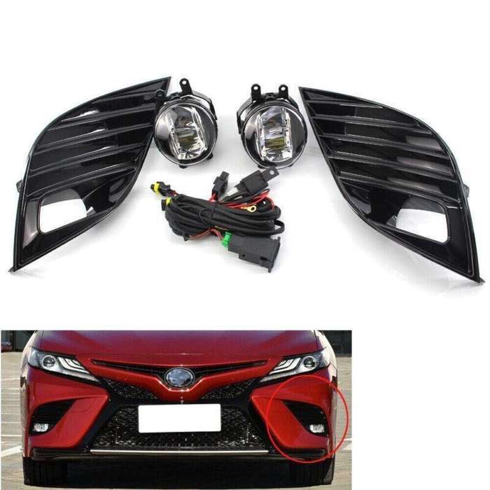 Car Driving Lamp Fog Light Cover Harness Switch For Toyota Camry 2018-19 XSE SE