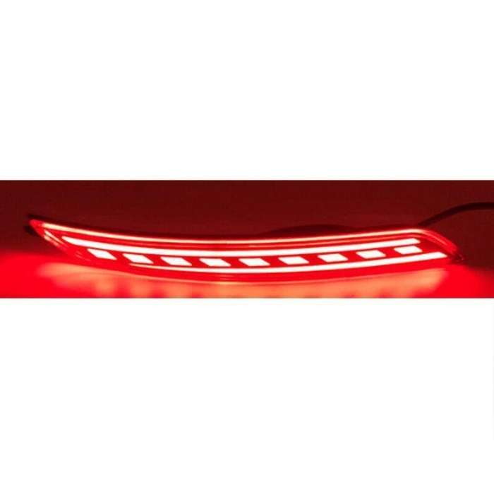 LED Rear Fog&amp;Brake Taillight Bumper Reflector Light For Hyundai I20 2012 Pair