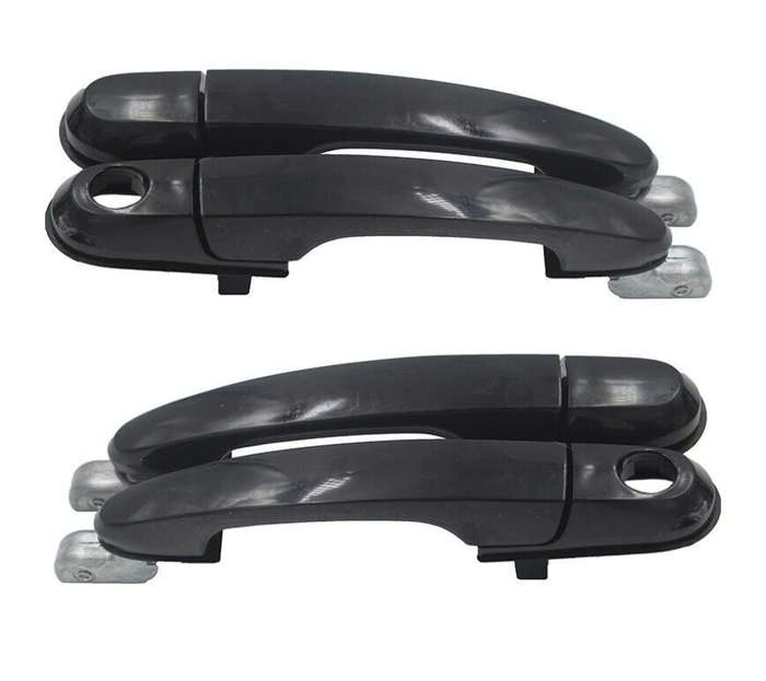 Set 4 Outside Exterior Front Rear Door Black Handle for Hyundai Tucson 2005-2009