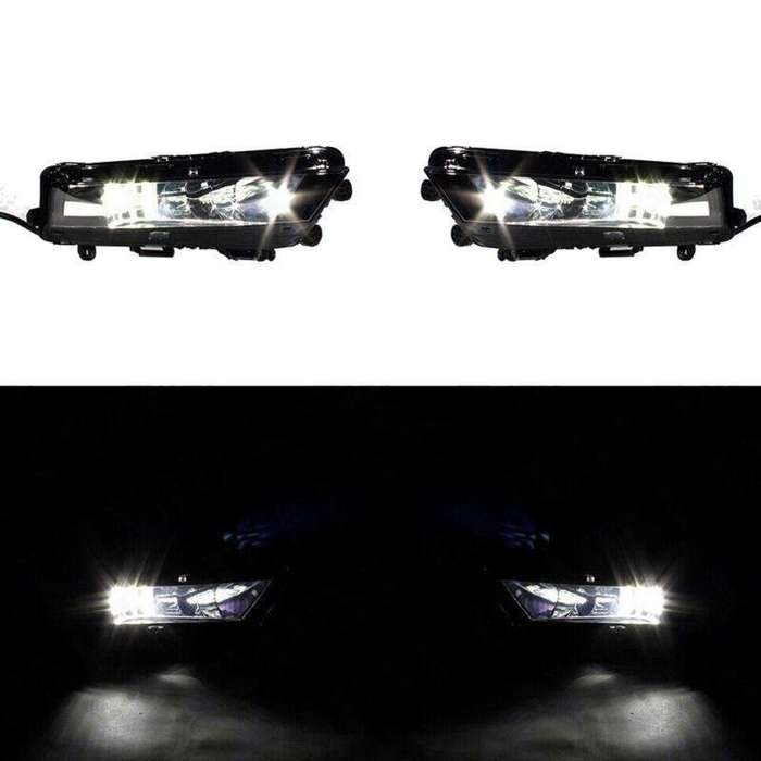 Front Bumper Fog Lights Driving LED Lamp For Skdoa Octavia 2017 Pair LH&amp;RH Side