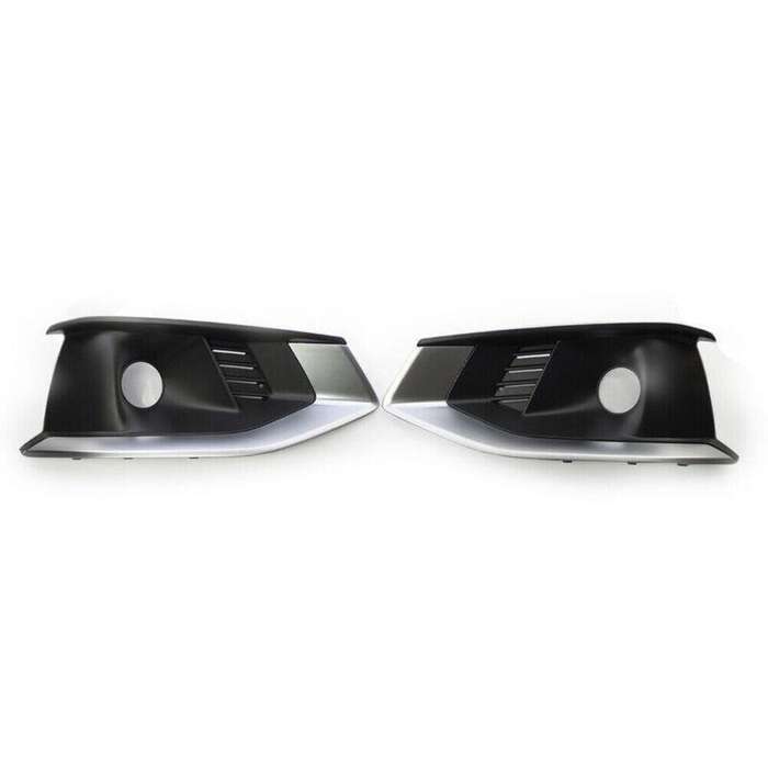 Front Bumper Fog Light Grille Cover Trim For Audi A4L 2020-2022 Pair