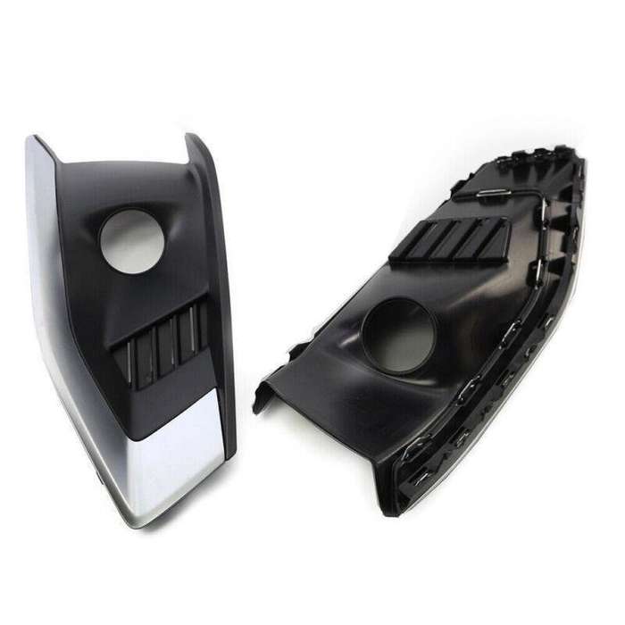 Front Bumper Fog Light Grille Cover Trim For Audi A4L 2020-2022 Pair