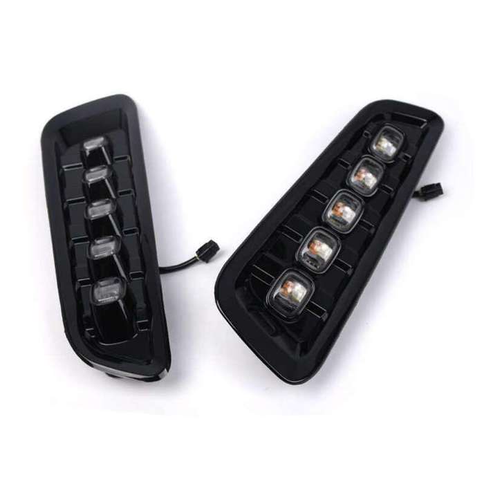 For Ford F-150 F150 Raptor 2017-2020 Bumper LED DRL w/Turn Signal Fog Lights Set