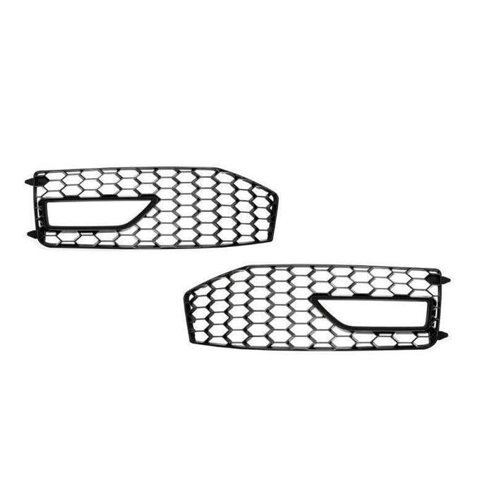 2x Front Bumper Fog Light Grille Cover For Audi A4 B8.5 S-line S4 RS4 2013-2015