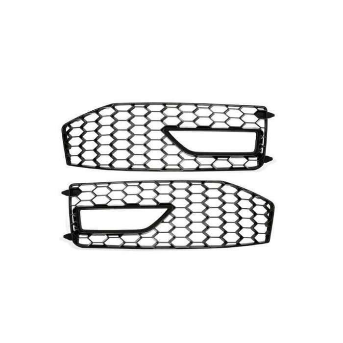 2x Front Bumper Fog Light Grille Cover For Audi A4 B8.5 S-line S4 RS4 2013-2015
