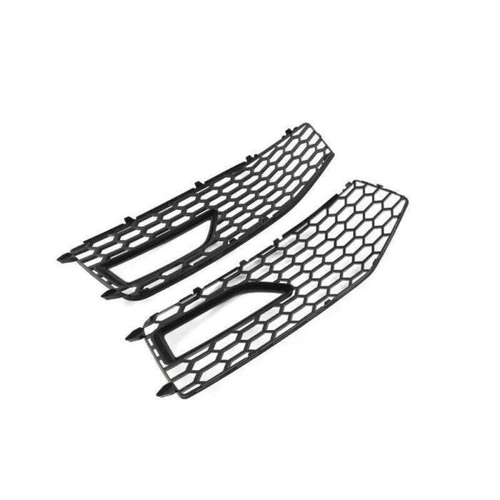 2x Front Bumper Fog Light Grille Cover For Audi A4 B8.5 S-line S4 RS4 2013-2015