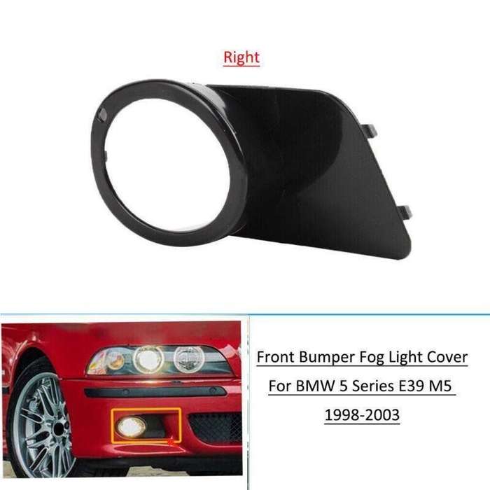 Bumper Fog Light Ring Cover Frame For BMW 5 SERIES E39 M5 1998-2003 Right Side
