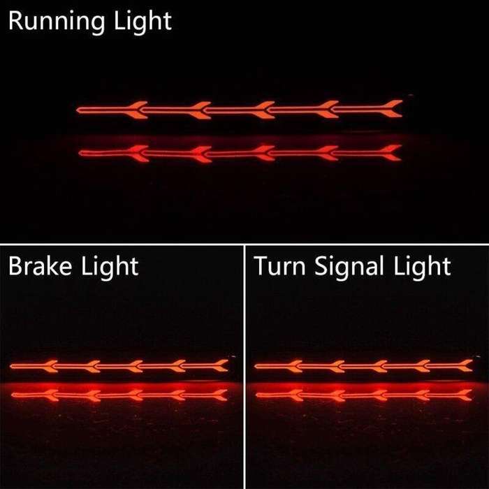 2X Rear Bumper Reflector Light Turn Signal Brake Lamp for Toyota Venza 2009-2015