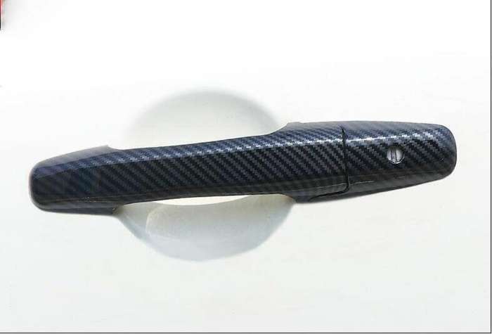 Carbon Fiber Exterior Side Door Handle Cover Trim For Honda Civic 8th 2006-2011