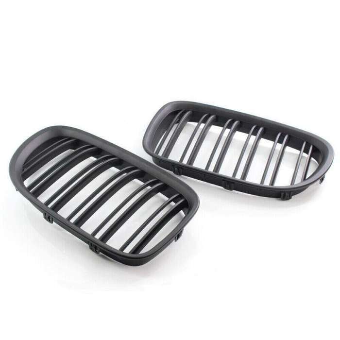 Fit For BMW 7 Series F01 F02 730LI 740L 09-15 Dual Slat Grill Matte Black Grille