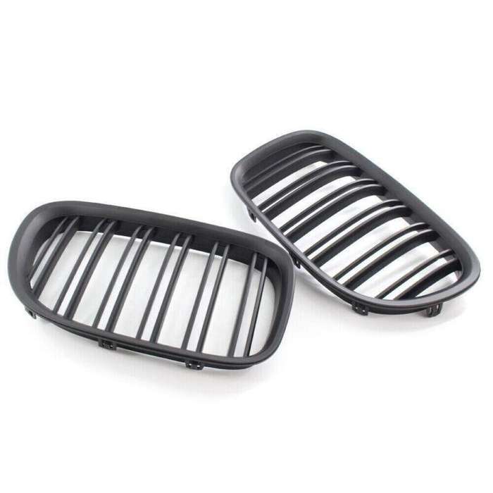 Fit For BMW 7 Series F01 F02 730LI 740L 09-15 Dual Slat Grill Matte Black Grille