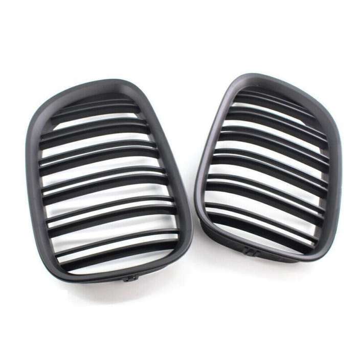 Fit For BMW 7 Series F01 F02 730LI 740L 09-15 Dual Slat Grill Matte Black Grille