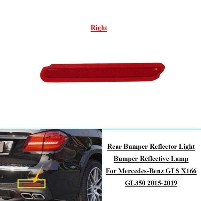 Rear Bumper Reflector Reflective Strip For Benz GLS X166 GL350 2015-2019 Right