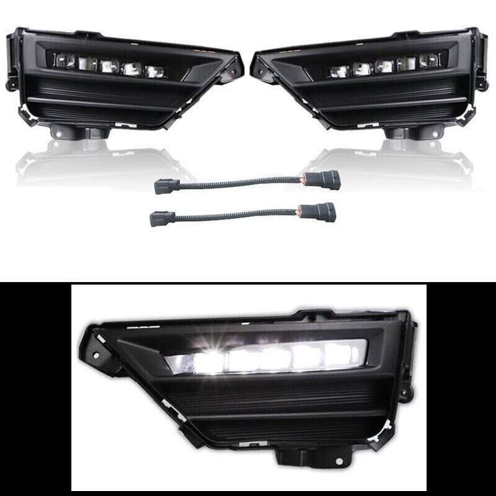 LED DRL DRIVING FOG LIGHT LAMP WHITE COLOR W/SWITCH FOR HONDA CRV CR-V 2020-2022