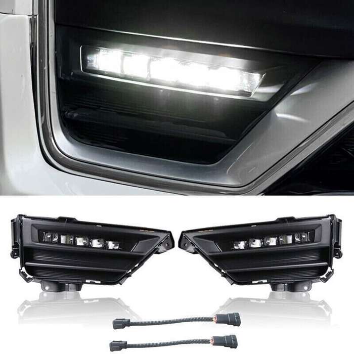 LED DRL DRIVING FOG LIGHT LAMP WHITE COLOR W/SWITCH FOR HONDA CRV CR-V 2020-2022
