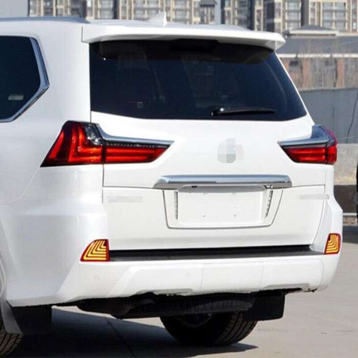 2PCS LED Rear Bumper Light Rear Fog Lamp Brake Signal For 2016-2021 Lexus LX570