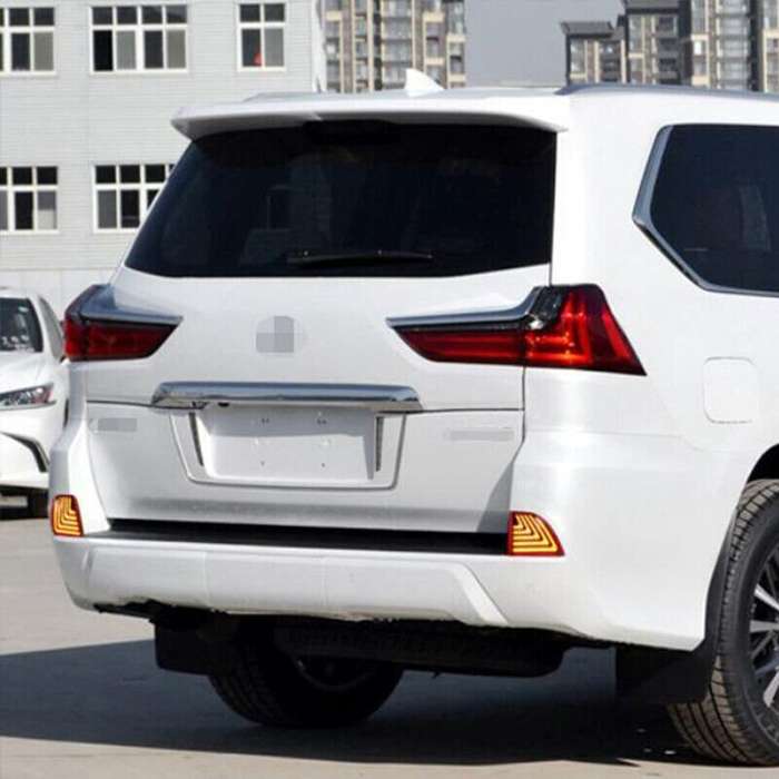 2PCS LED Rear Bumper Light Rear Fog Lamp Brake Signal For 2016-2021 Lexus LX570