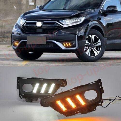 LED Fog Lamp Daytime Running Light turn signal 2PC For Honda CR-V CRV 2020-2022