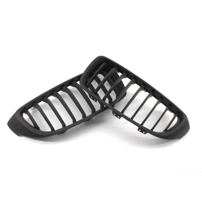 2X/Set Car Grille Matte Black for BMW 4 Series F32 F33 F36 F82 Coupe Mesh Grill