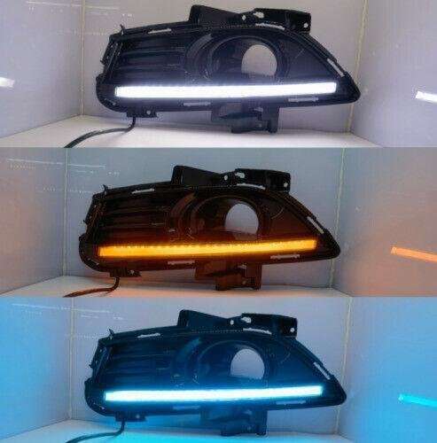 For Ford Mondeo Fusion 2013-2016 Front Fog Light Bumper Lamp LED Light DRL Refit