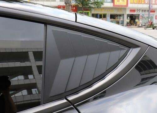 For Tesla Model Y 2020-2021 Matte Black Side Window Louver Shutter Cover Trim