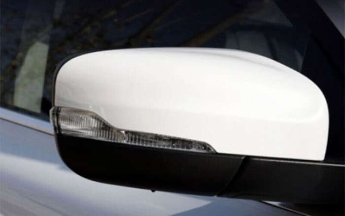For Volvo XC60 2015-2017 Pearl White ABS Car Side Mirror Cover Cap Replace 2PCS