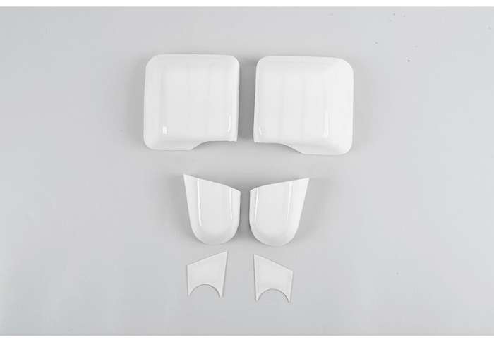 Side Rearview Mirror &amp; Base Trim For Jeep Wrangler JL JT Gladiator 2018-22 White