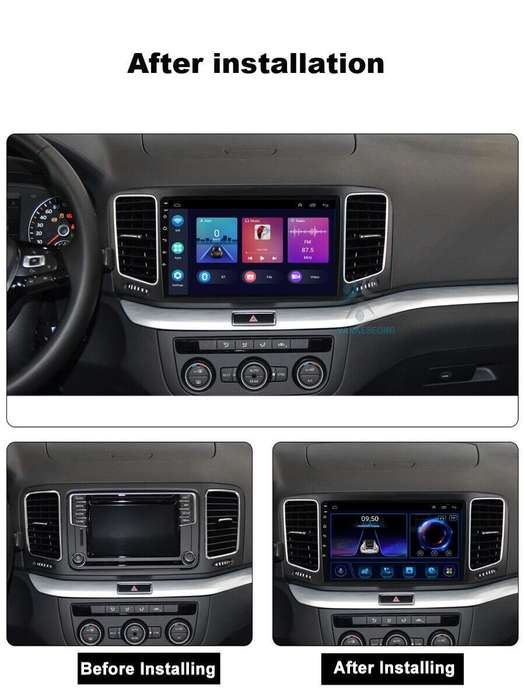 CarPlay Android Auto For VW Sharan 2012-2018 DAB Radio Head Unit WIFI GPS SatNav