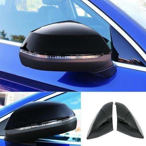Fit For Audi Q5 2018-2020 2023 ABS Black Rear View Side Mirror Cover Trim 2PCS